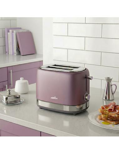 Tostador De Pan Urbion 815w Violeta/gris 7niveles De Tostad 2ranuras Recogemigas.descongelar.recalentar. 19,5x16,5x27cm