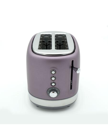 Tostador De Pan Urbion 815w Violeta/gris 7niveles De Tostad 2ranuras Recogemigas.descongelar.recalentar. 19,5x16,5x27cm