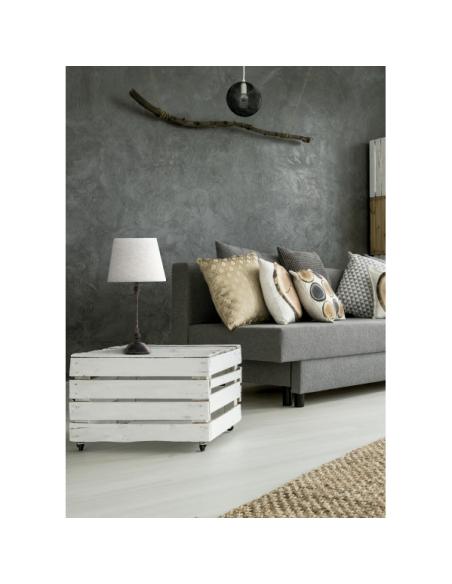Sobremesa Percasol 1xe27 Marron Rustico 52x25x25 Cm