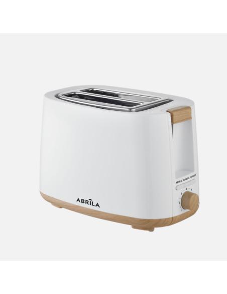 Tostador Pan Ulla 750w Blanco/haya 7niv.tostado,descongelacion, Apagado Automatico,2ranuras,recogemigas,17x26,5x15cm
