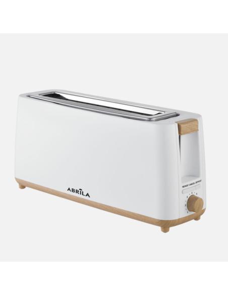 Tostador Pan Yeltes 900w Blanco/haya 7niv.tostado,descongelacion,apagado Autom.1ranura.recogemigas.17x38x11,5cm