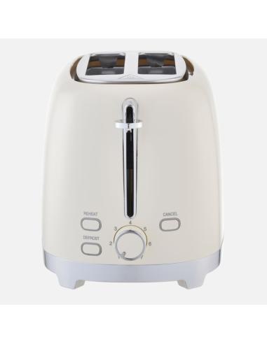 Tostador Pan Yuka 930w Beis 7niv.tost.descongelac Apag.autom.2reb 2ranu.recogemigas 19,5x29x18cm