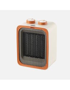 Termoventilador Ceram.jaya 2000w Beis/naranja Termostato Reg.2pot 3fun Sist.seguridad Antivuelco 20x15x10cm