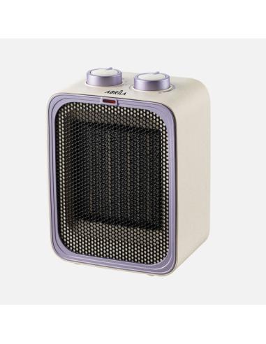 Termoventilador Ceram.jaya 2000w Beis/lila Termost Reg.2pot 3fun Sist.seguridad,antivuelco 20x15x10cm