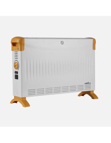 Convector Kevin Alto 2000w Blanco/ocre 3pot. Termostato Reg. Funcion Turbo Control Temp.proteccion.38x57x17cm