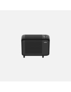 Radiador De Mica Pinsapo 600w Negro 2pot Antivuelco 29x38x16cm 2