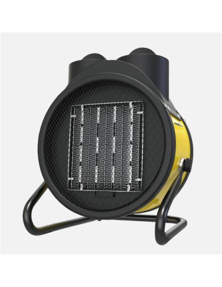 Termoventilador Ceramico Industrial Dover 2000w Amarillo 3pot Termostato Reg.seg.asa 22x18,5x15,5 Cm
