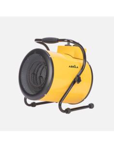 Termoventilador Industrial Acero Inoxidable Divity 5000w Amarillo 3pot 400v conex.trifasica Termostato Reg.seg.asa 40x32x32cm