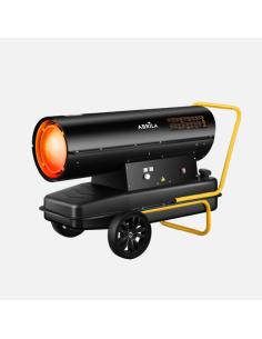 Cañon Calefactor Gasoleo Alpine 80kw Negro/amarillo 68l Caudal2870m3/h Proteccion Seg.control Temperatura 73x127x59cm