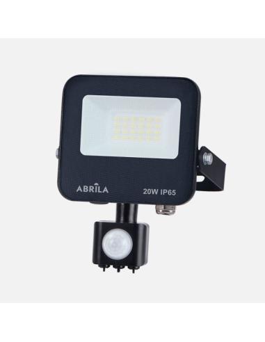 Proyector C/sensor Boiro 20w 6500k Neg 2000l Led Smd Ip65 Orientable 16,5x12x6cm
