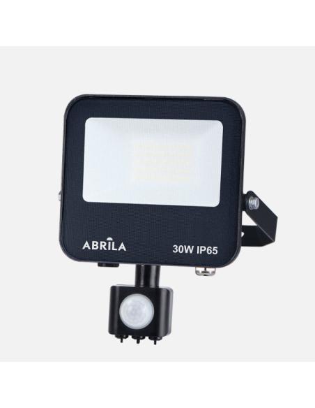 Proyector C/sensor Boiro 30w 6500k Neg 3000l Led Smd Ip65 Orientable 19,5x15,5x6cm
