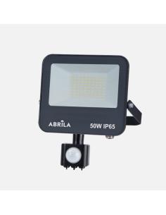 Proyector C/sensor Boiro 50w 6500k Negro 5000lm Led Smd Ip65 Orientable 22x19x6cm