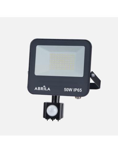 Proyector C/sensor Boiro 50w 6500k Negro 5000lm Led Smd Ip65 Orientable 22x19x6cm