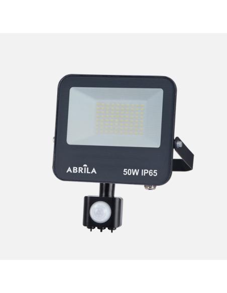 Proyector C/sensor Boiro 50w 6500k Negro 5000lm Led Smd Ip65 Orientable 22x19x6cm