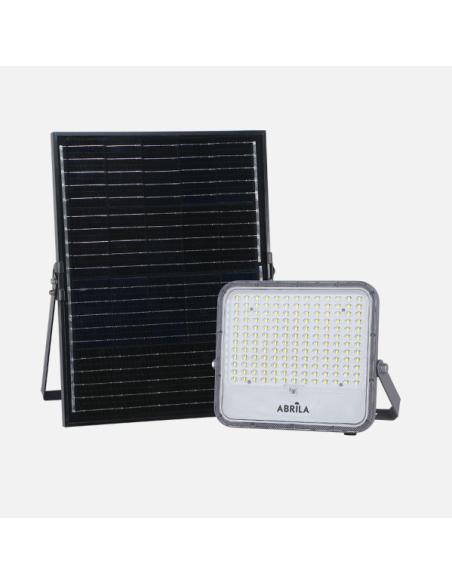 Proyector Solar Ferrol 200w 6500k Gris 2900lm Ip65 Cable 2m C/mando (24,5x27,5x5)(39x37,5x1,7)cm