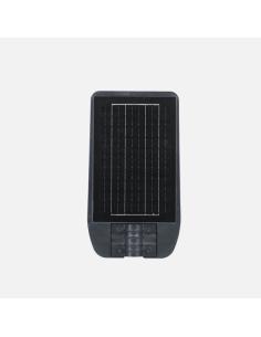 Farola Led Solar Bazan 100w 6500k Gris 1400lm Ip65 C/mando Sensor Movimiento Y Crepuscular 43x24x6cm 2