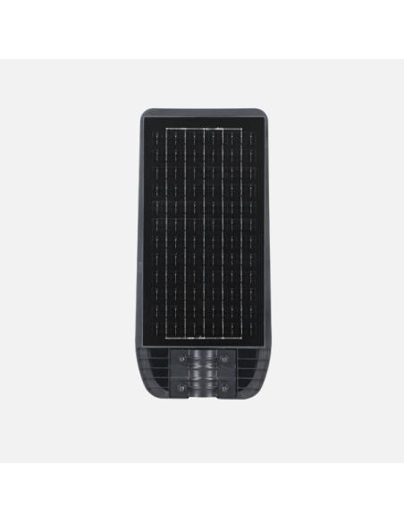 Farola Led Solar Bazan 200w 6500k Gris 2890lm Ip65 C/mando Y Sensor Movimiento Y Crepuscular 50x24x6cm
