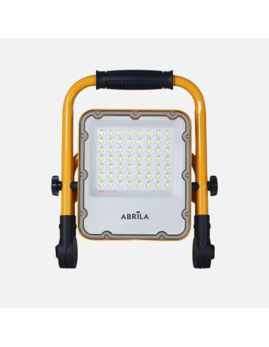 Proyector Inalambrico Brion 30w 6500k Amarillo 1030lm 4modos Ip 65 Cable 1m Orientable 28,5x23x5cm