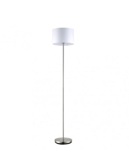 Pie De Salon Aldebaran 1xe27 Niquel C/pant Blanca 170x35x35 Cm