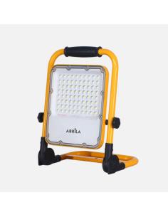 Proyector Inalambrico Brion 50w 6500k Amarillo 1980lm 4modos Ip65 Cable 1m Orientable 33x25,5x6cm