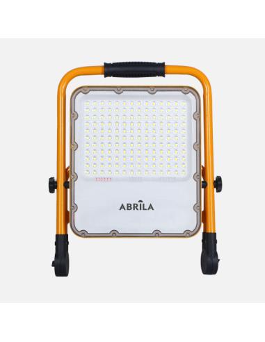 Proyector Inalambrico Brion 100w 6500k Amarillo 2970lm 4modos Ip65 Cable 1m Orientable 38,5x30,5x6,5cm