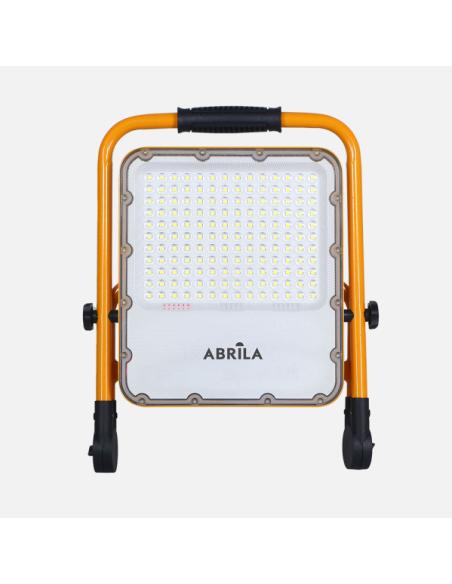 Proyector Inalambrico Brion 100w 6500k Amarillo 2970lm 4modos Ip65 Cable 1m Orientable 38,5x30,5x6,5cm