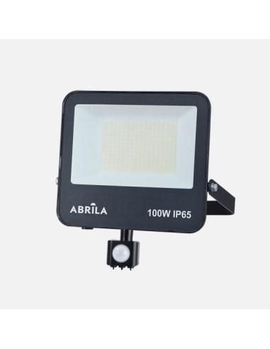 Proyector C/sensor Boiro 100w 6500k Negro 10000lm Led Smd Ip65 Orientable 27x23,5x6cm