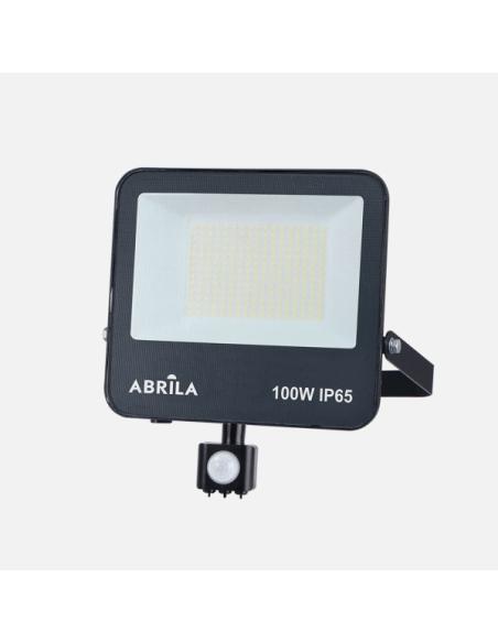 Proyector C/sensor Boiro 100w 6500k Negro 10000lm Led Smd Ip65 Orientable 27x23,5x6cm