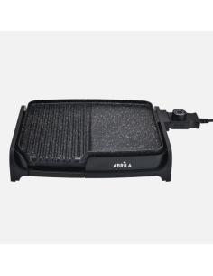 Plancha De Asar Y Gril Takao 1600w Negro Ceramico.antiadherente Termost.reg.calentamiento Rapido 8x47x28,5cm