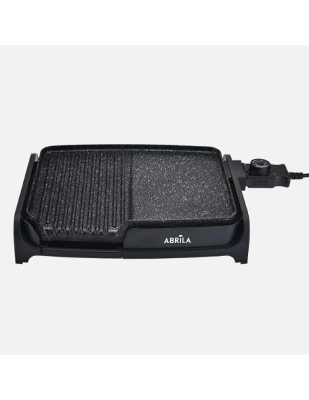 Plancha De Asar Y Gril Takao 1600w Negro Ceramico.antiadherente Termost.reg.calentamiento Rapido 8x47x28,5cm
