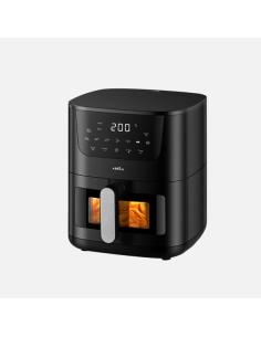 Freidora De Aire Panpa 5l 1500w Negro C/ventana Display Tactil Temporizador Termost.80º A 200º 32,5x30x37,5cm
