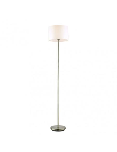 Pie De Salon Aldebaran 1xe27 Cuero C/pant Beig  170x35x35 Cm