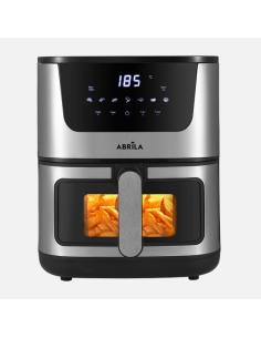 Freidora De Aire Formosa 5l 1500w Acero/negro Display C/ Ventana,tactil,temporiz.termost.80º A 200º 32,5x30x37,5cm