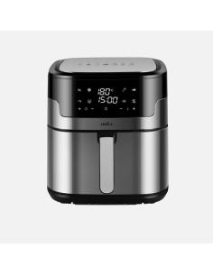 Freidora De Aire Casanova 8l 1800w Acero/negro Doble Resist.display,temporiz.termostato Tactil 32,5x31x32,5cm