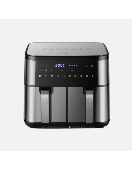 Freidora De Aire Chimbas 10l 2200w Acero/negro Display Temporizador Termostato Tactil 32x38x40,5cm