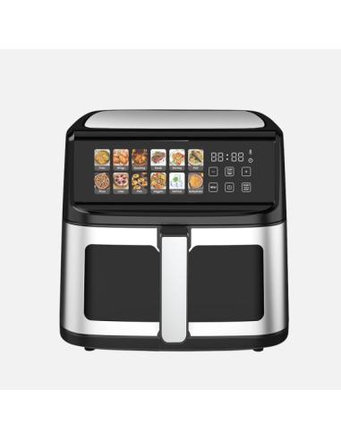 Freidora De Aire Calandria 11l 2300w Negro/acero Doble Resistencia,display,temporiz.,termostato,tactil 31,5x33,5x42cm