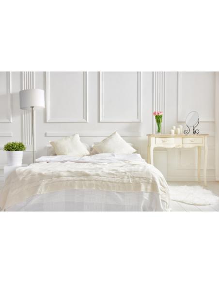Pie De Salon Aldebaran 1xe27 Cuero C/pant Beig  170x35x35 Cm