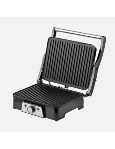 Grill Parrilla Embrujo 1600w Negro Apertura 180º Placa 29x23cm Antiadh.ac.inox.tacto Frio 15,5x33x30cm