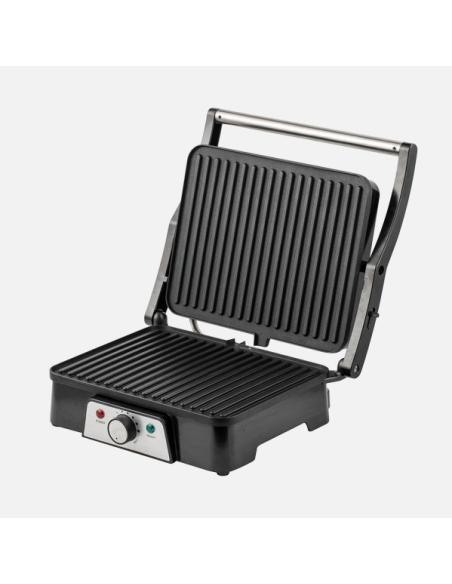 Grill Parrilla Embrujo 1600w Negro Apertura 180º Placa 29x23cm Antiadh.ac.inox.tacto Frio 15,5x33x30cm