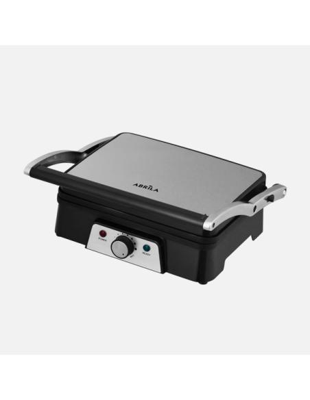 Grill Parrilla Marques 1600w Negro/acero Apertura180º Placa 29x23cm Antiadh.ac.inox.tacto Frio 15,5x33x30cm