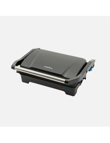 Grill Parrilla Rabion 1200w Negro Apertura 180º Placa 26x16,5cm Antiadh.luz Ind.tact.fro 11,5x29,5x26cm