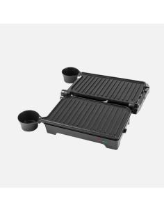 Grill Parrilla Rabion 1200w Negro Apertura 180º Placa 26x16,5cm Antiadh.luz Ind.tact.fro 11,5x29,5x26cm 2