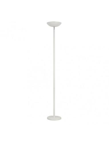 Pie De Salon Luyten 2xe27 Blanco Mate  180x27x27 Cm