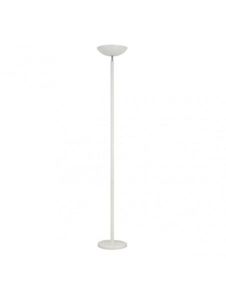Pie De Salon Luyten 2xe27 Blanco Mate  180x27x27 Cm