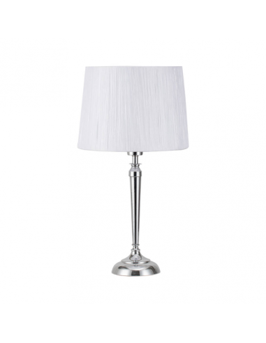 Sobremesa Alamo 1xe27 Cromo C/pant Blanca  55x30x30 Cm