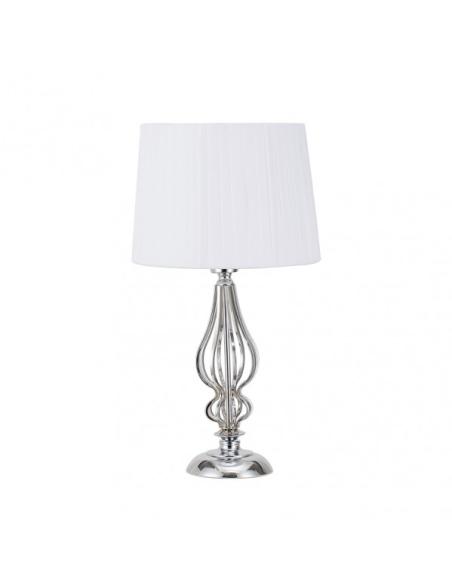 Sobremesa Cebrano 1xe27 Cromo C/pant Blanca 30x30x55 Cm