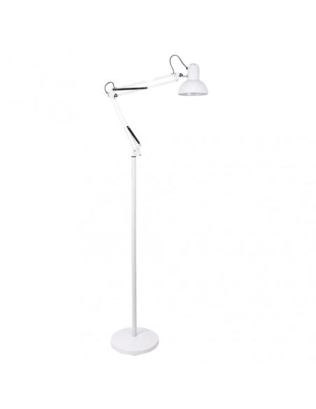 Flexo De Pie Articulable Rutilo 1xe27 Blanco 180x28x28 Cm