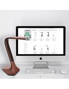 Flexo Andalucita 7w 560lm 3500-6500k Marron 41x16x30 Cm 5 Colores X 3 Intensid. Tactil 2