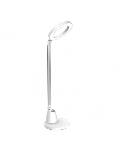 Flexo Calcita 8w 640lm 4000k Blanco/plata 55x16x16  Cm Tactil Y Regulable Intensidad