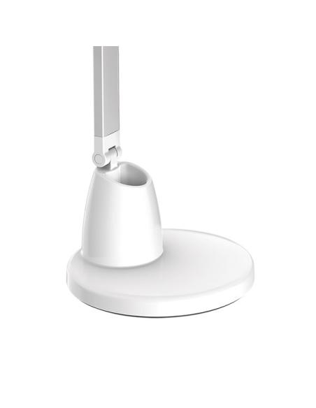 Flexo Calcita 8w 640lm 4000k Blanco/plata 55x16x16  Cm Tactil Y Regulable Intensidad